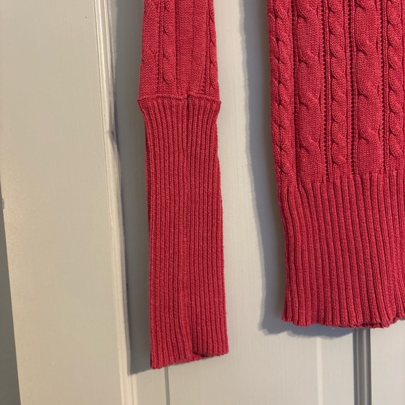 American Eagle Size Small Cable Knit V-Neck Sweater Y2K - Picture 4 of 6